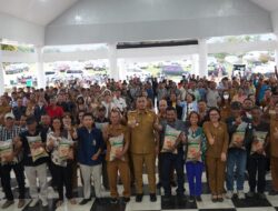Sinergi Pemkab Toba dan Petani, Camat Tampahan Apresiasi Bantuan Bibit Padi Unggul