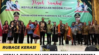 Pisah Sambut Kepala Kejaksaan Negeri Toba Berlangsung Penuh Kehangatan, Karutan Balige Hadir