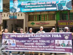 AKPERSI Toba Pasang Baliho Ucapan HUT ke-27, Dukung Pemerintahan Menuju “Toba Mantap”