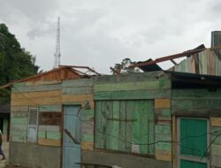 18 Rumah Warga di 2 Kecamatan di Kabupaten Toba Rusak Akibat Diterjang Angin Puting Beliung