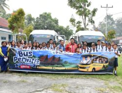 Gubsu Respons Usulan Bupati Samosir, 6 Bus Perintis Gratis Diluncurkan melayani Antar-Jemput Pelajar